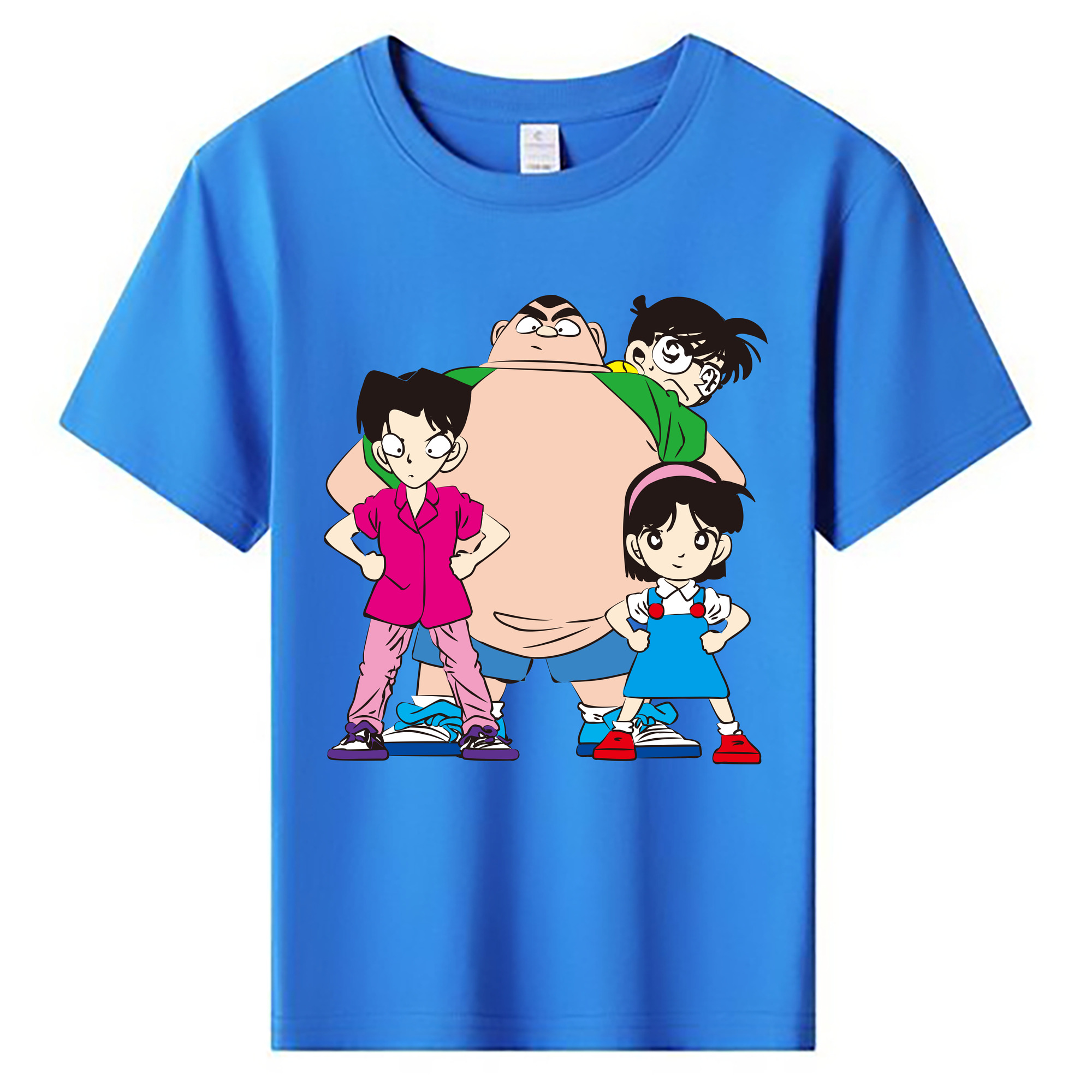 （画像用） 名探偵コナン Detective Conan 綿100％キッズTシャツ（フロントプリント）